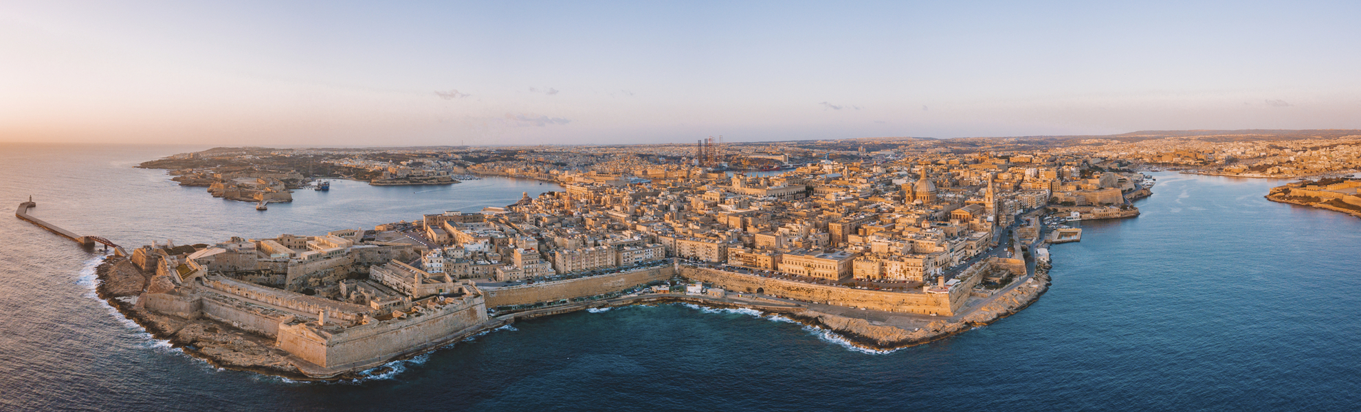 Luftansicht auf Valetta, Malta