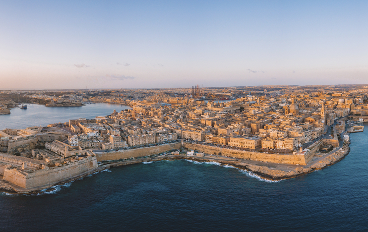 Luftansicht auf Valetta, Malta