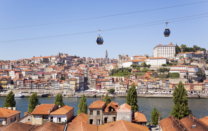 Seilbahn über Porto. Portugal