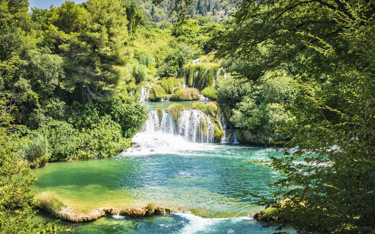 Krka Nationalpark in Zadar, Kroatien