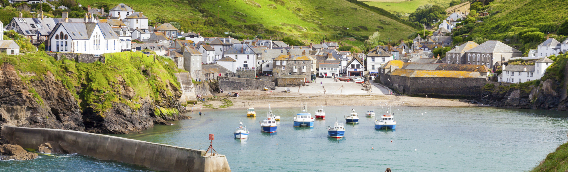 Bucht von Port Isaac, England
