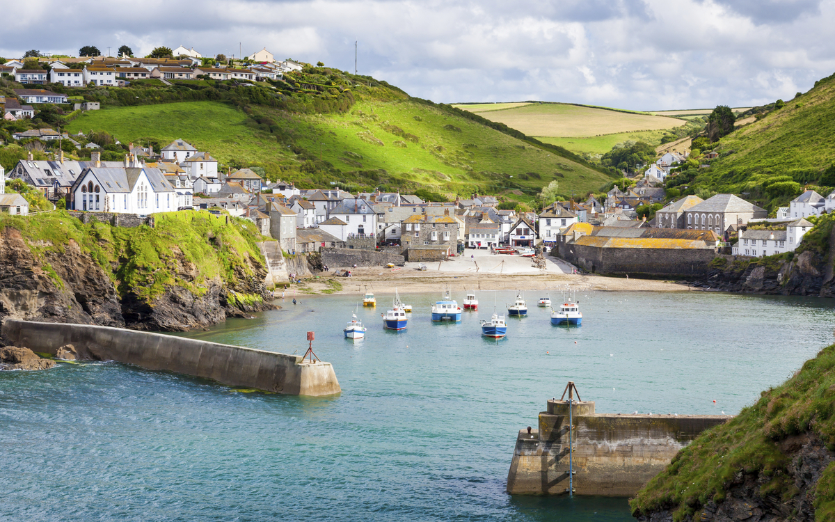 Bucht von Port Isaac, England