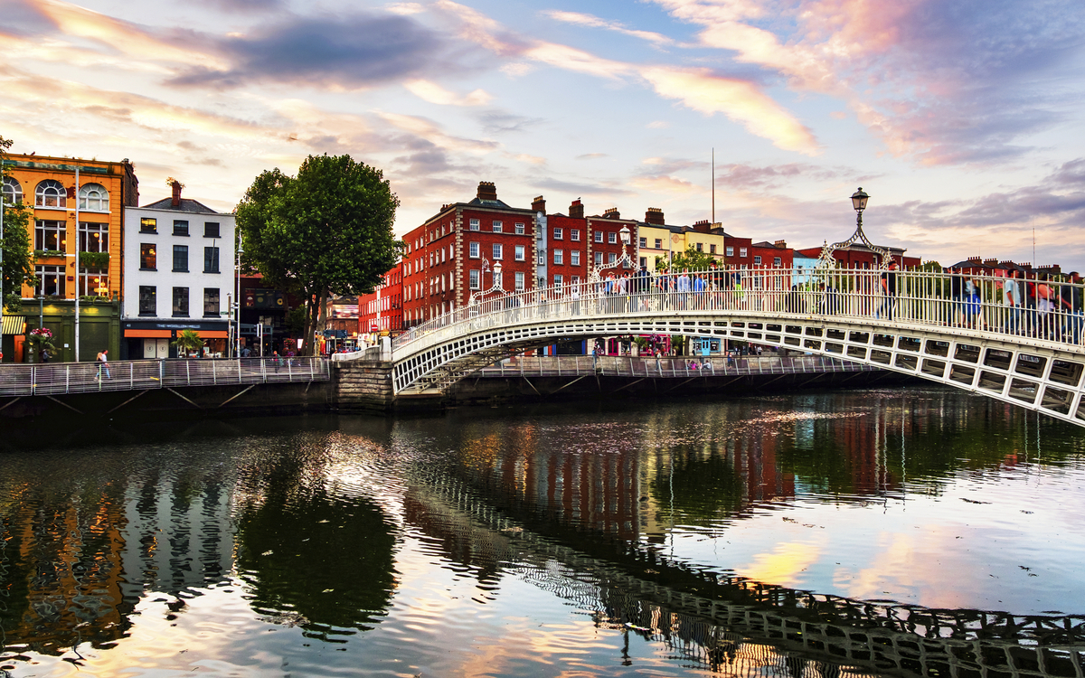 Ha Penny Brücke in Dublin, Irland