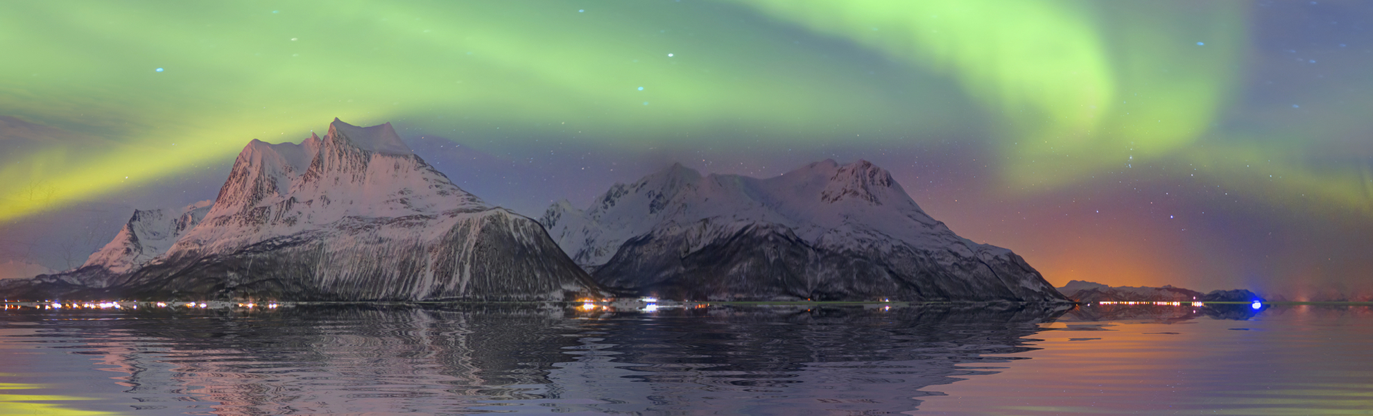 Polarlichter übe Tromso