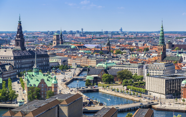 Luftaufnahme von Kopenhagen, Daenemark