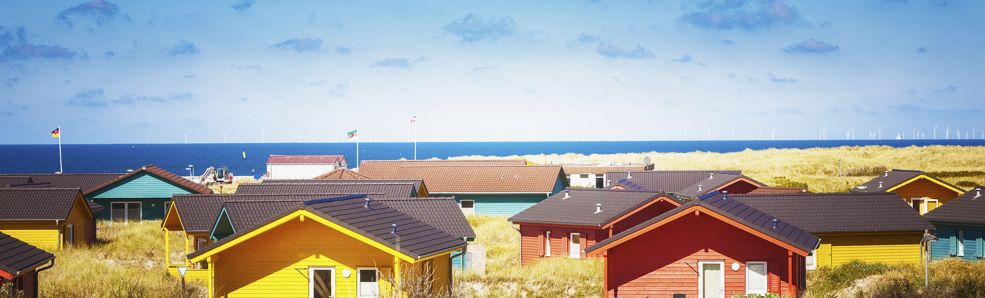 Ferienhäuschen auf Helgoland