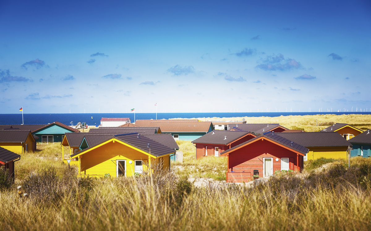 Ferienhäuschen auf Helgoland