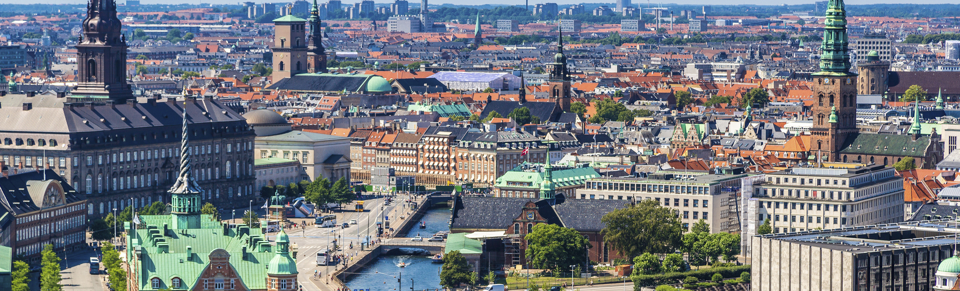 Luftaufnahme von Kopenhagen, Daenemark