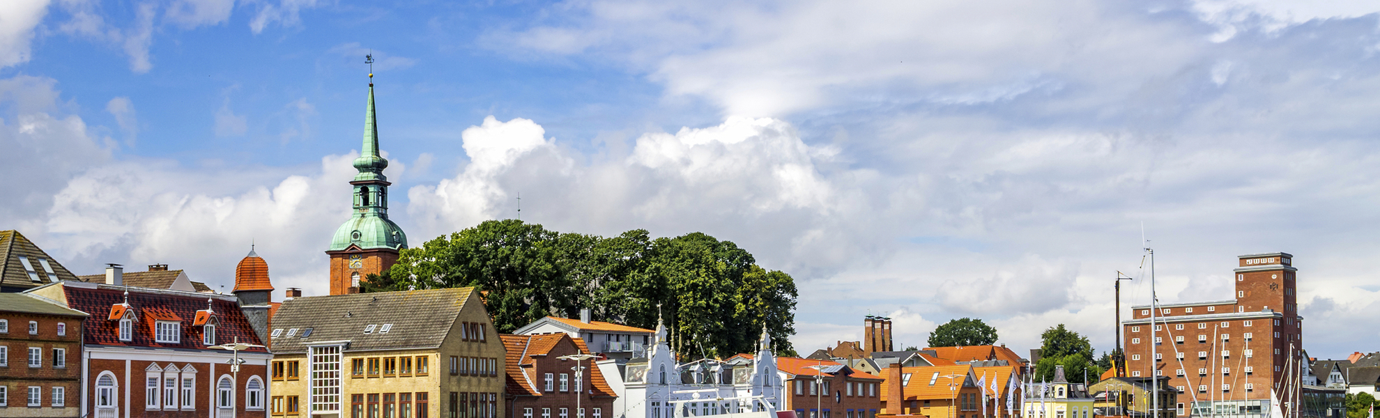 Promenade von Flensburg, Deutschland