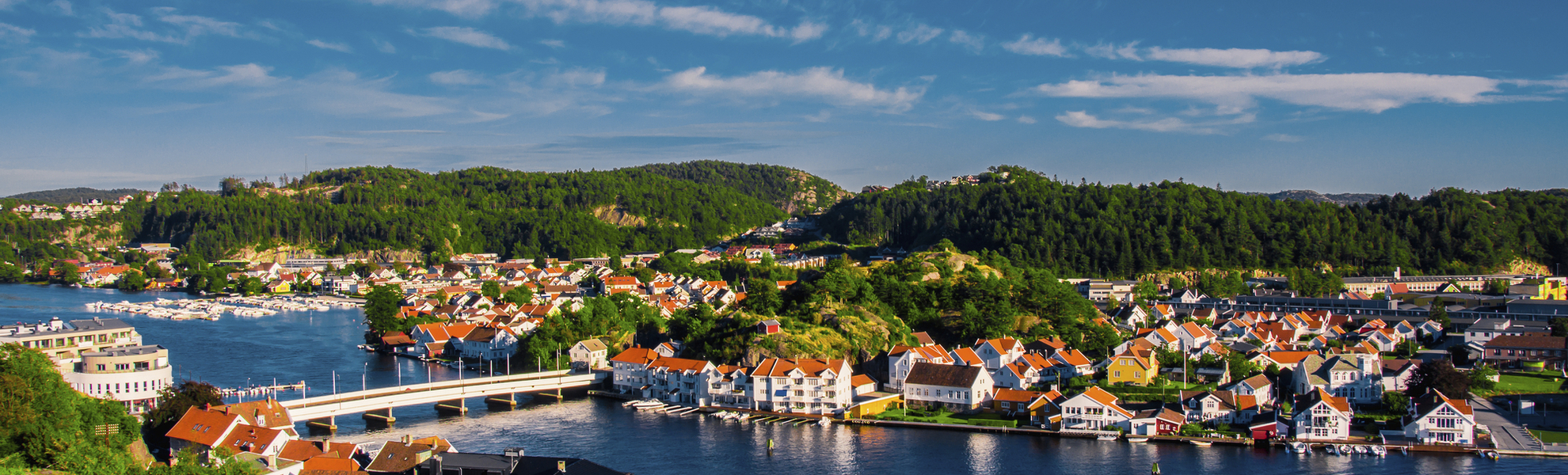 Panorama von Mandal, Norwegen