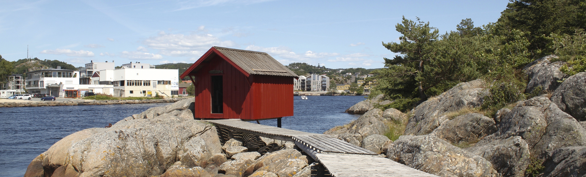 Fischerhuette in Mandal, Norwegen