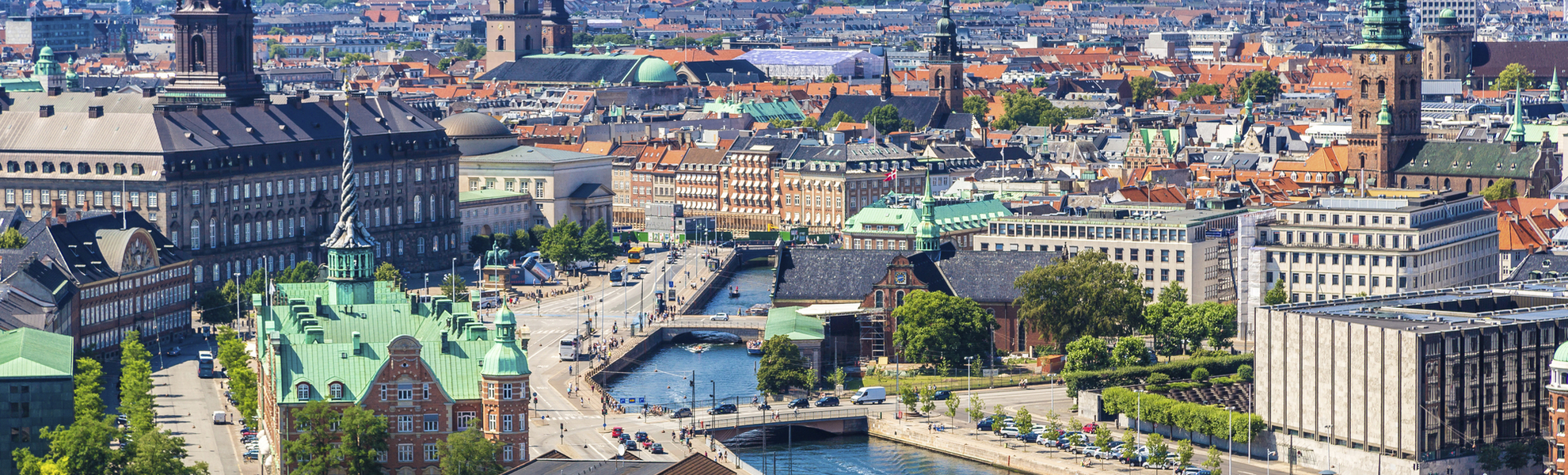 Panorama von Kopenhagen, Dänemark