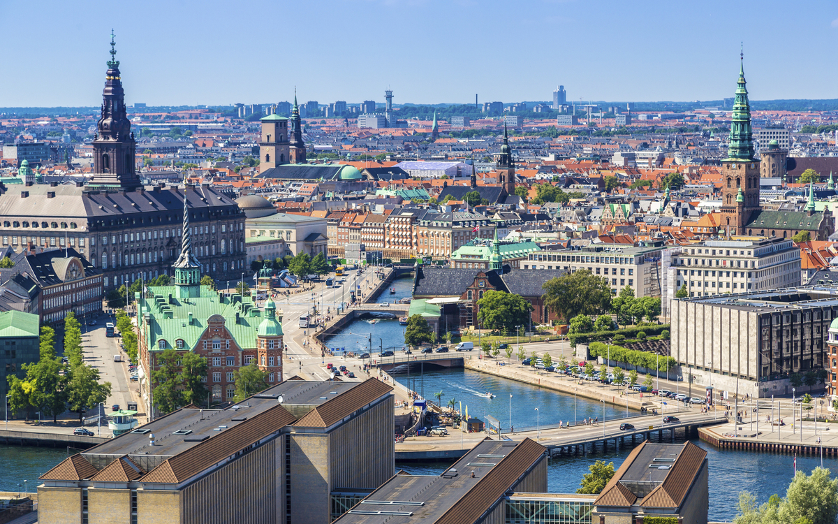 Panorama von Kopenhagen, Dänemark