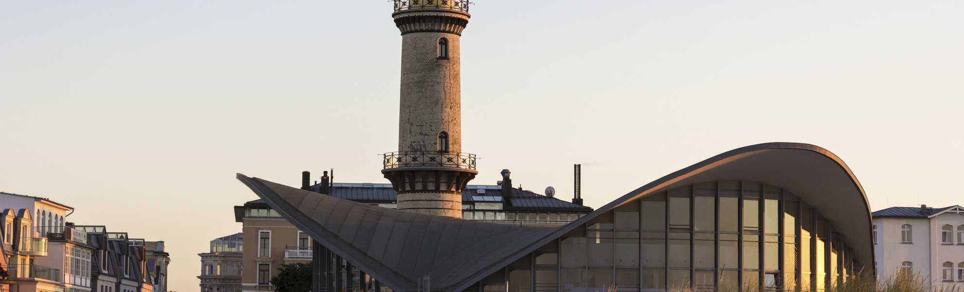 Der Leuchtturm von Warnemuende, Deutschland