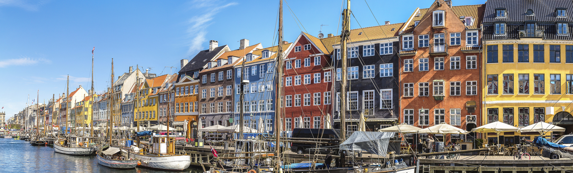 Der bekannte Nyhavn in Kopenhagen, Dänemark