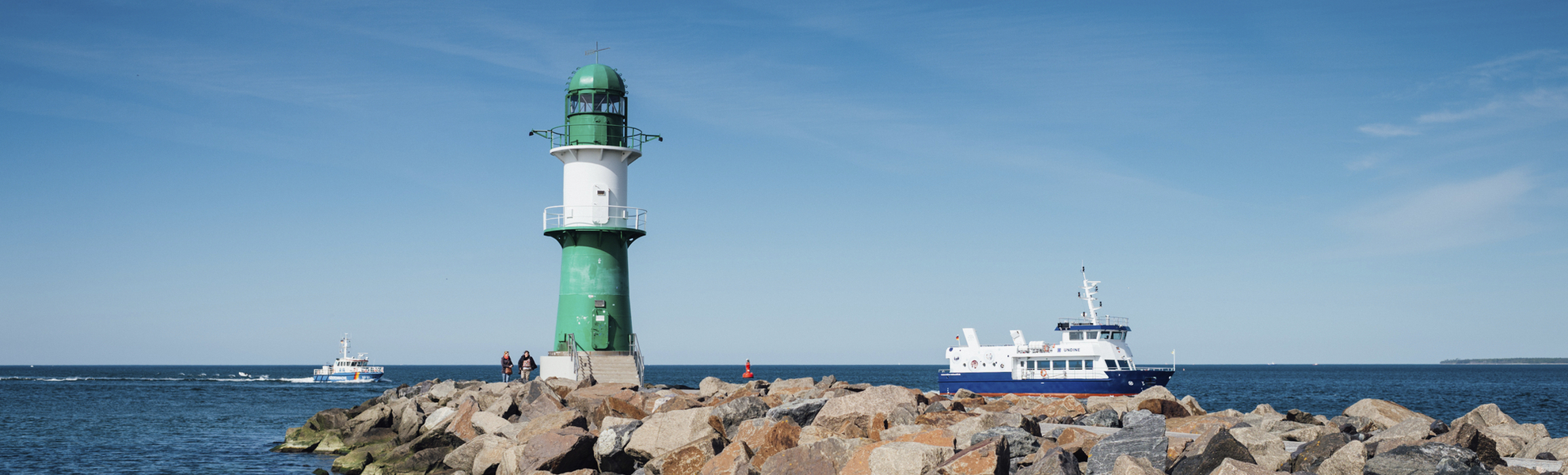 Leuchtturm von Warnemuende, Deutschland