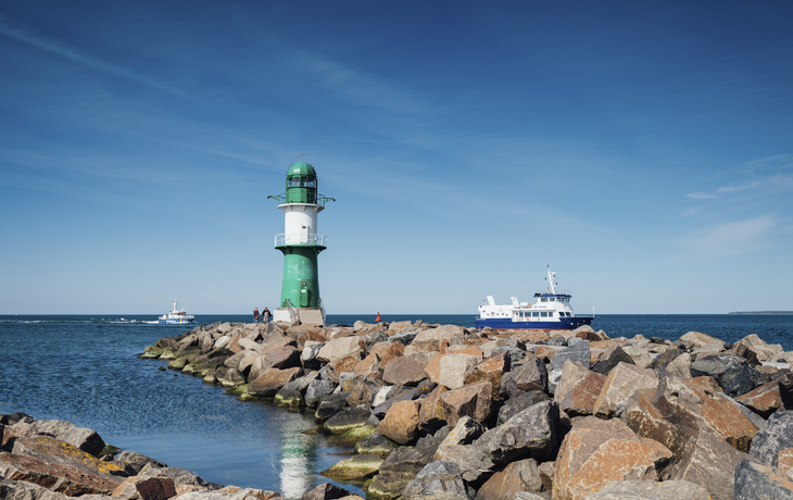 Leuchtturm von Warnemuende, Deutschland
