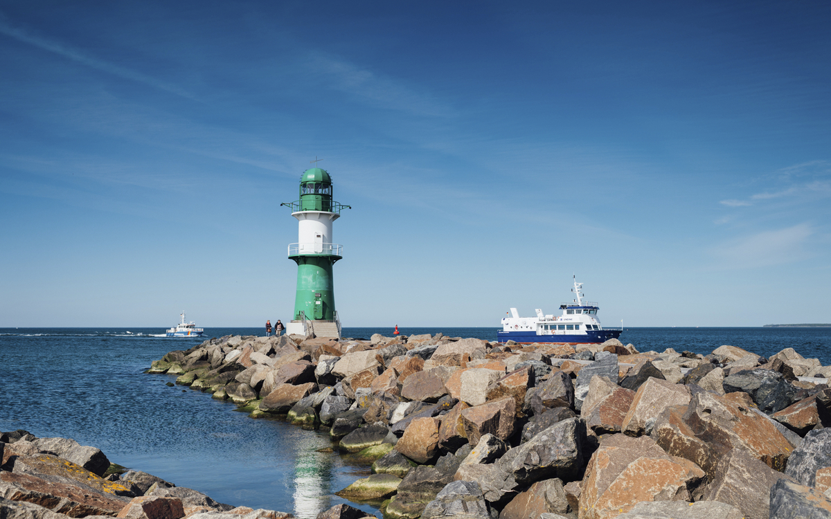Leuchtturm von Warnemuende, Deutschland