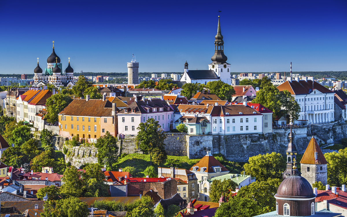 Blick auf die Altstadt von Tallinn, Estland