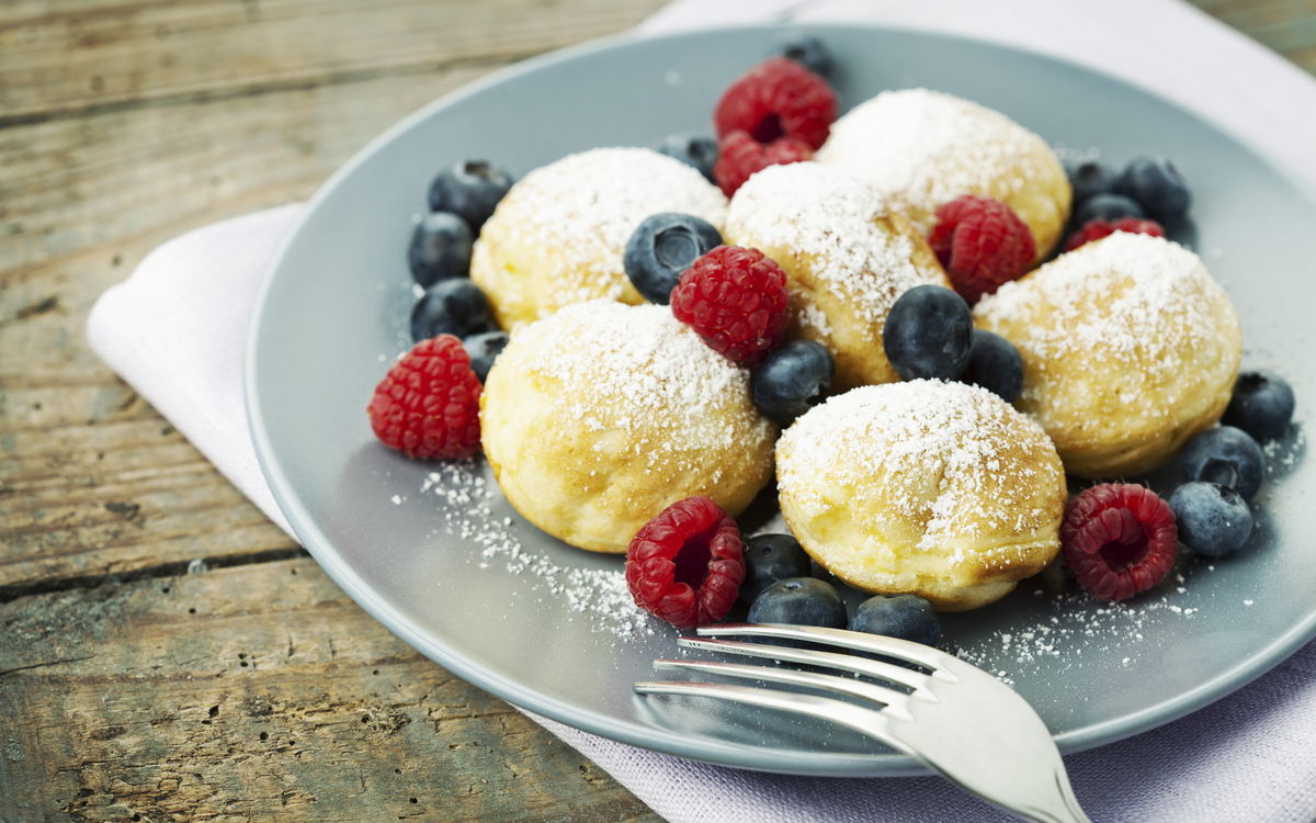 traditionelle dänische Speise Ebelskiver