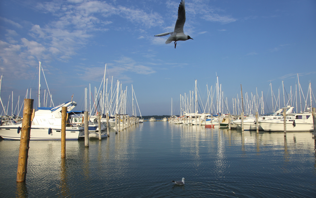 Hafen von Mariehamm, Finnland
