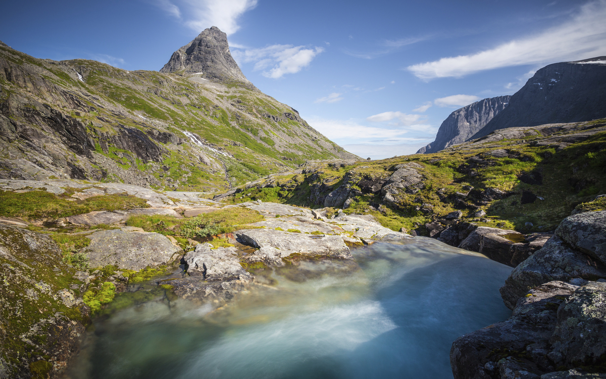 Trollgipfel in der Nähe von Andalsnes, Norwegen