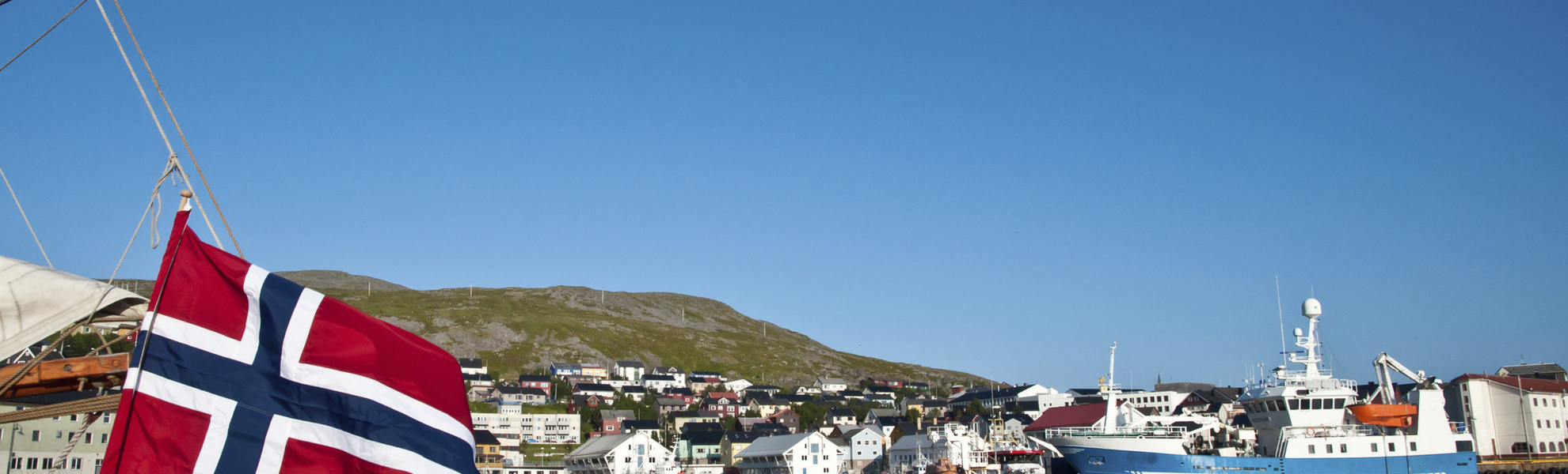 Bootsfahrt in Honningsvag, Norwegen