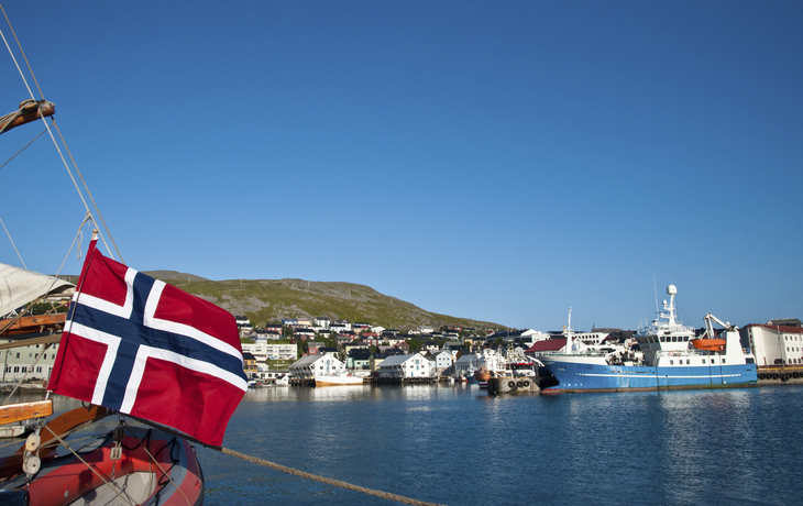 Bootsfahrt in Honningsvag, Norwegen
