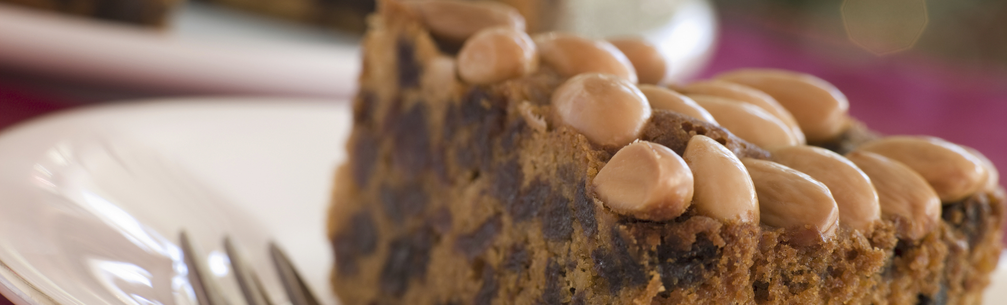 Dundee Kuchen, eine Spezialität in Schottland