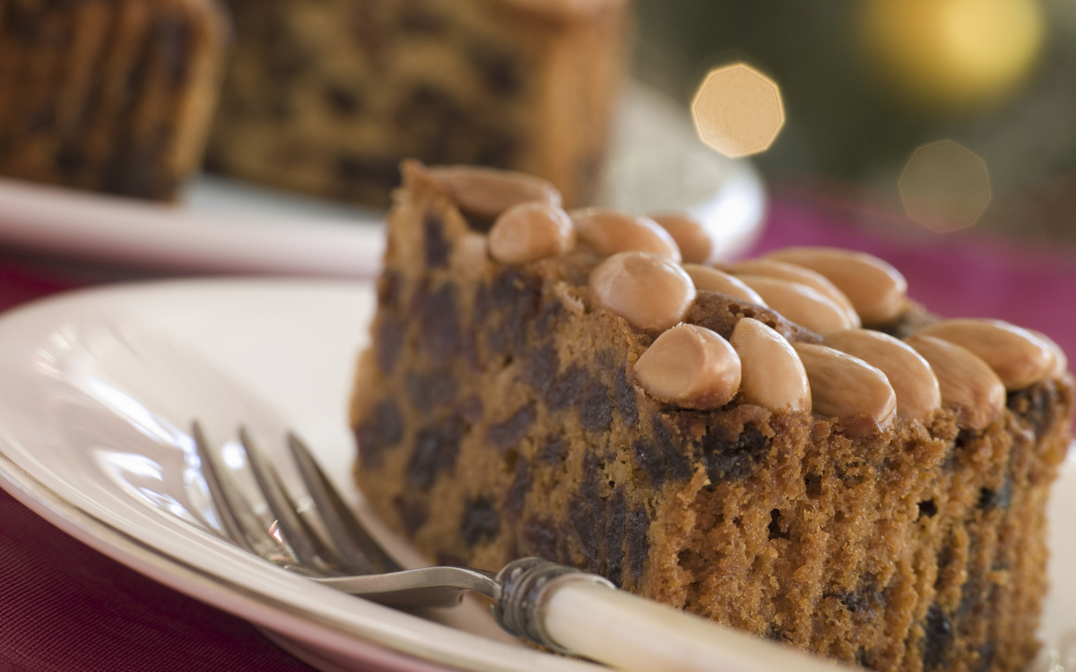 Dundee Kuchen, eine Spezialität in Schottland