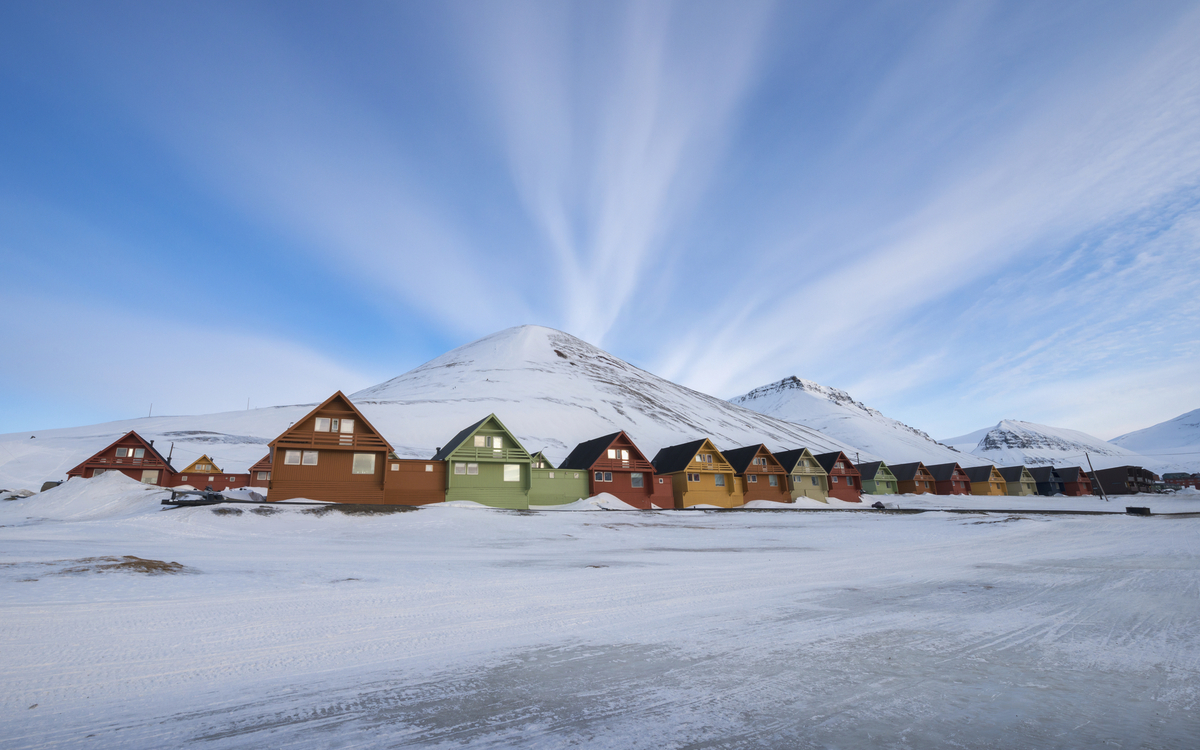 Häuser in Longyearbyen, Spitzbergen