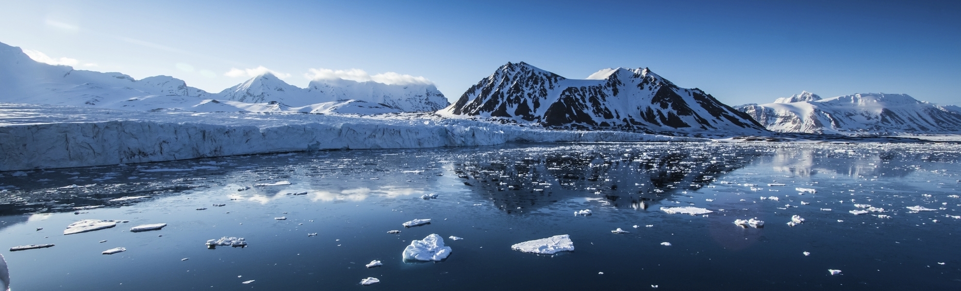 Eislandschaft in Spitzbergen