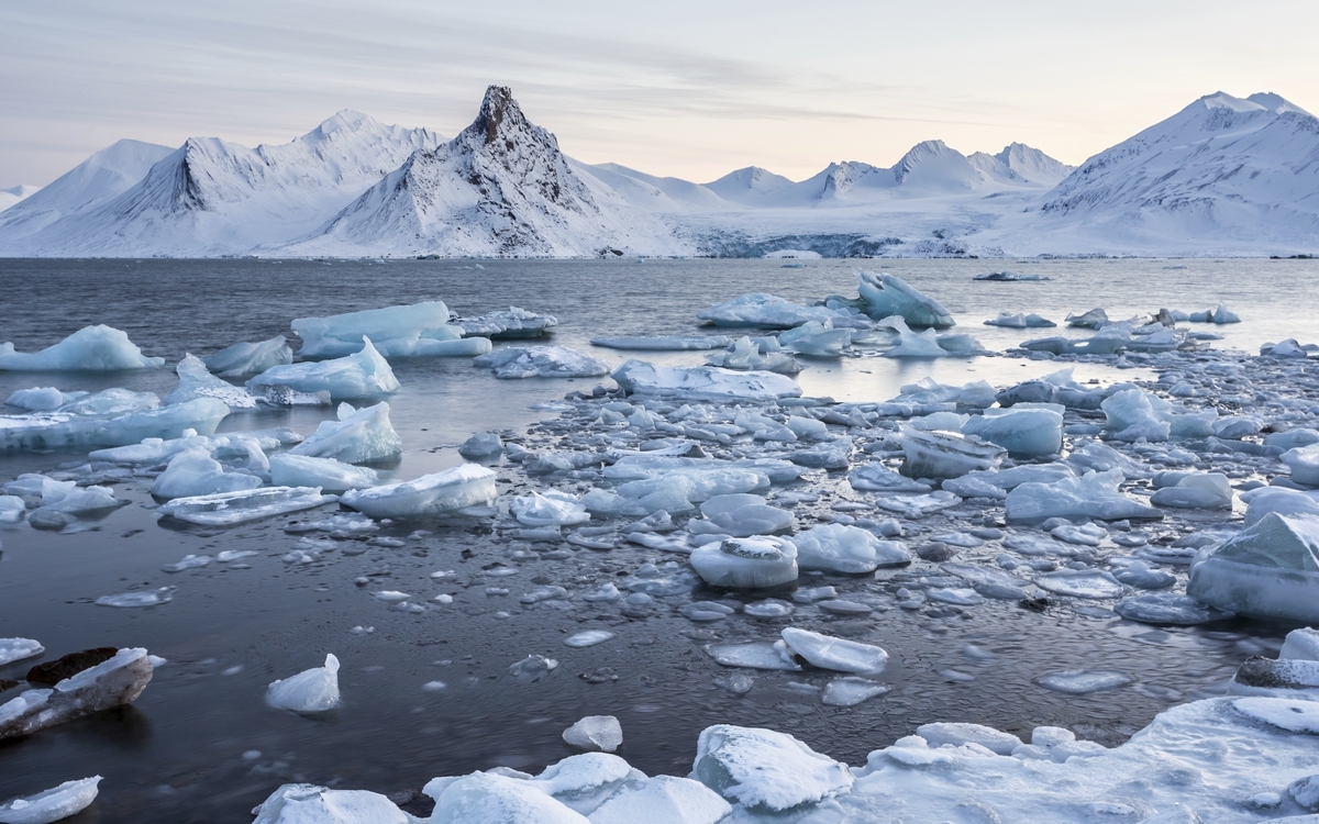 Eisberge in Spitzbergen