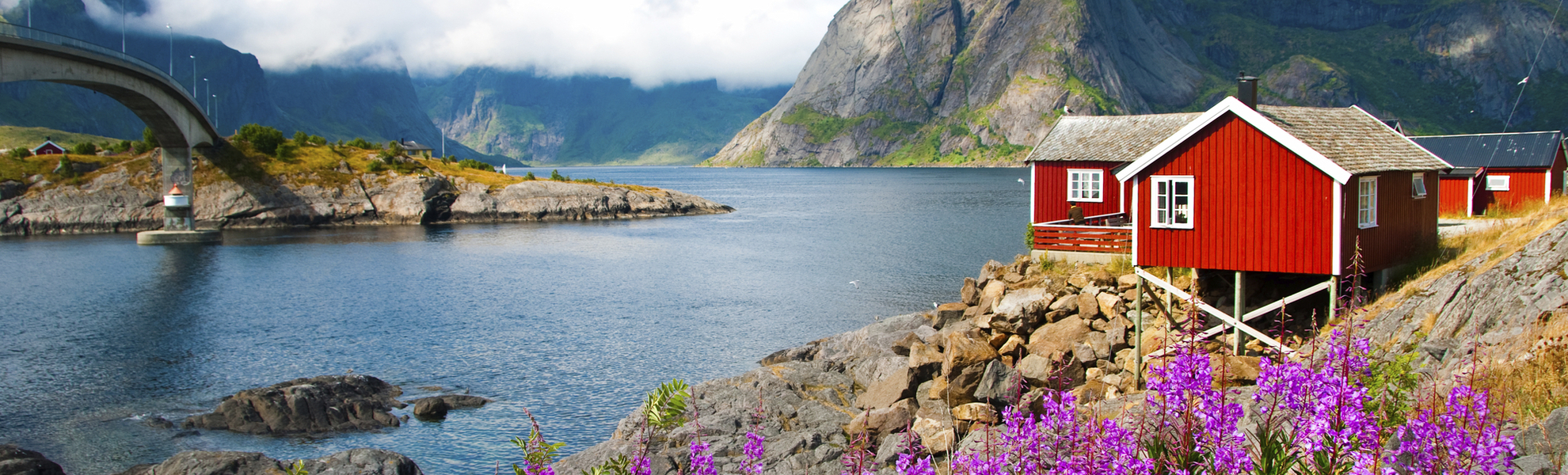 Fischerhaus auf den Lofoten, Norwegen