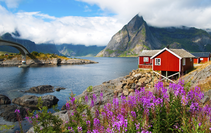 Fischerhaus auf den Lofoten, Norwegen