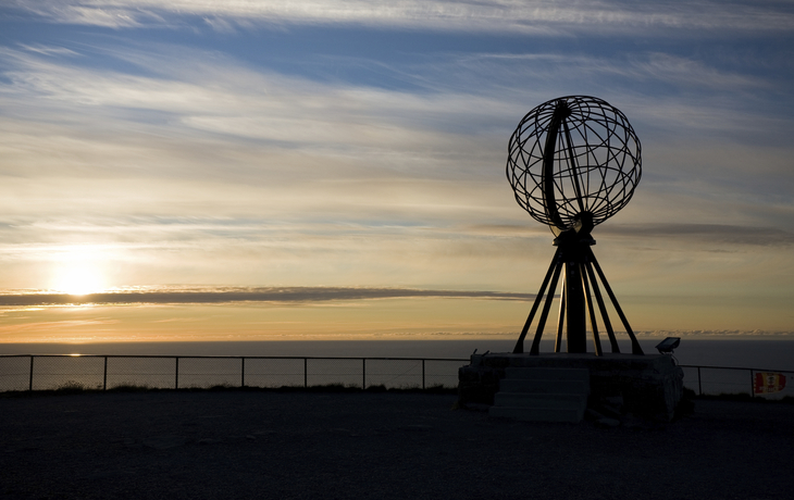 Sonnenaufgang am Nordkap, Norwegen