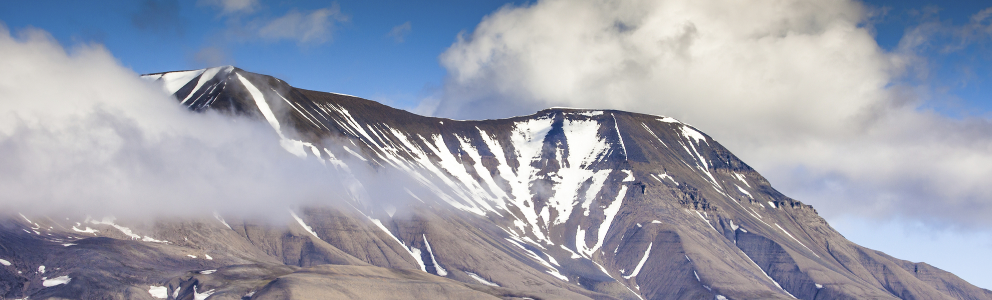 Berglandschaft von Spitzbergen