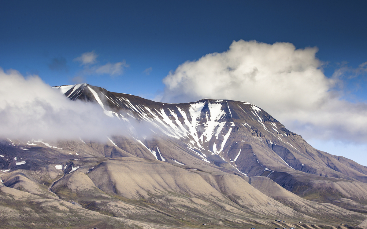Berglandschaft von Spitzbergen