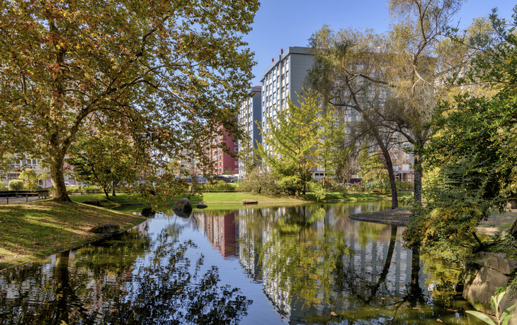 Park in Vigo, Spanien