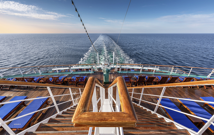 Blick zurück von MS Deutschland