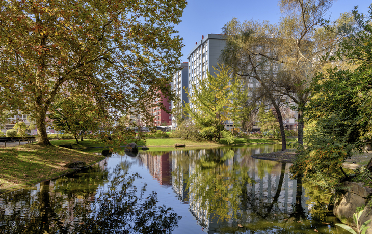 Park in Vigo, Spanien
