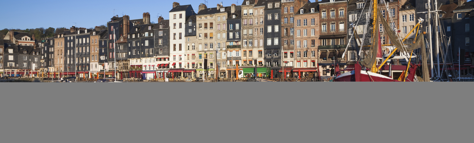 Die Hafenstadt Honfleur in Frankreich