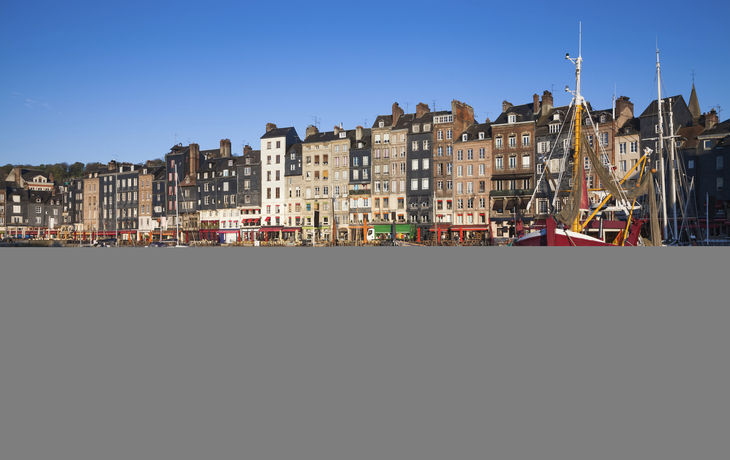 Die Hafenstadt Honfleur in Frankreich