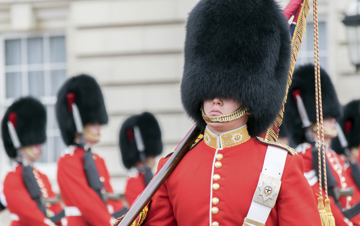 Guards vor dem Buckingham Palast, England