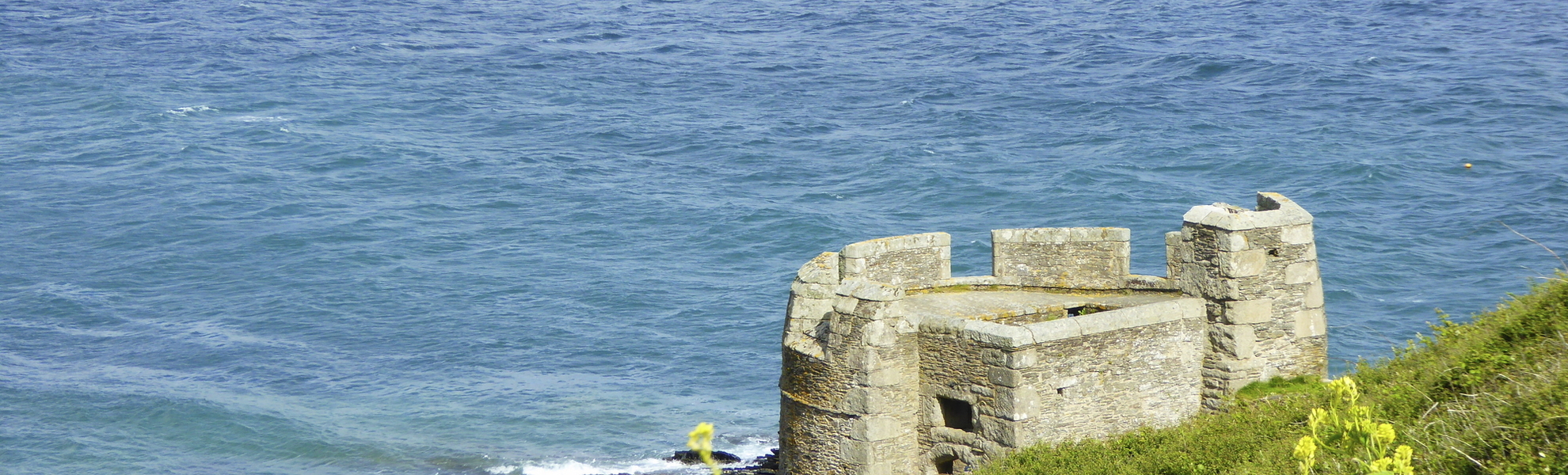 Eine kleine Burg am Pendennis Point in Fallmouth, England