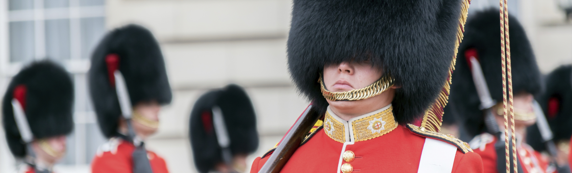 Guards vor dem Buckingham Palast, England