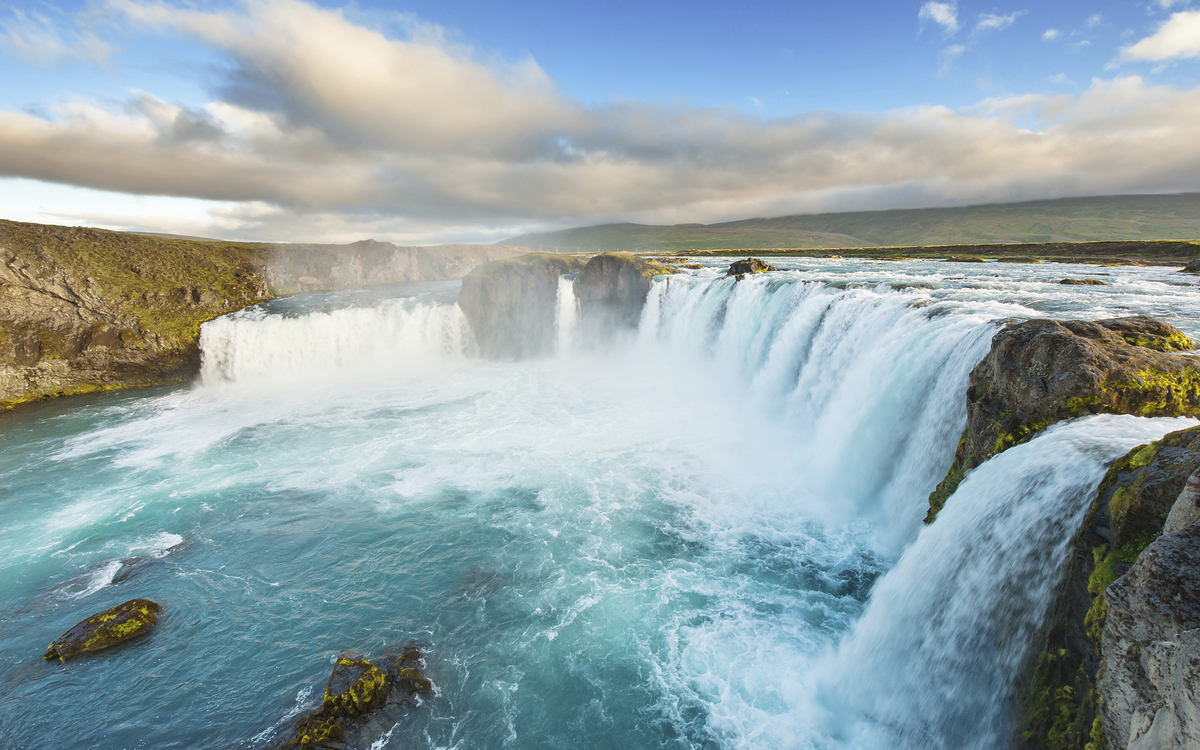 Godafoss Wasserfall, Island