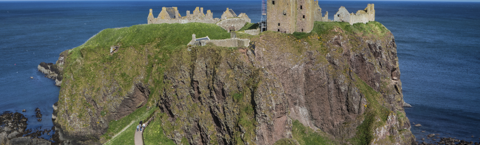 Das Dunnottar Castle an der Küste Schottlands