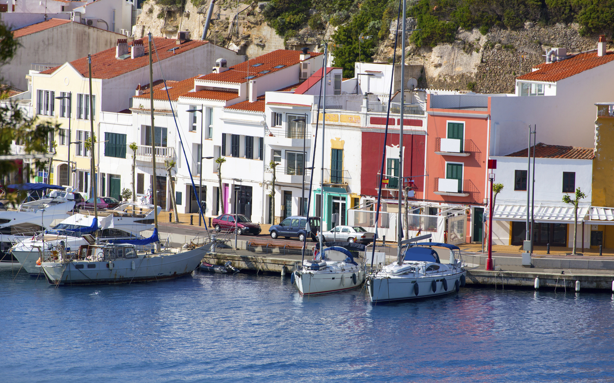 Hafen von Mahon auf Menorca, Spanien