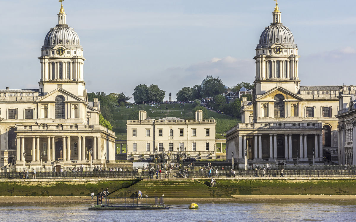 Das Royal Naval College in Greenwich, England